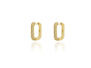 Zirconia Hoop Gold