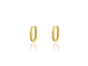 U shaped ear clip 18k gold plated