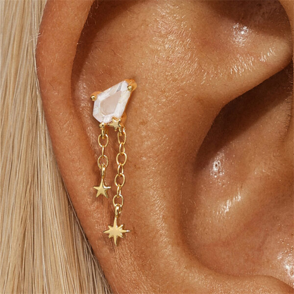 Zirconia hoop gold